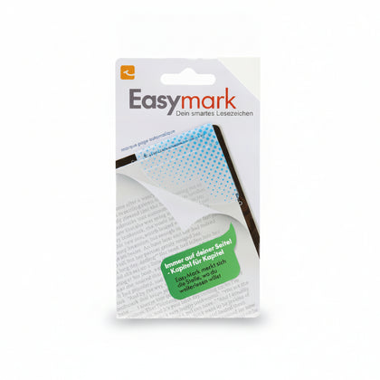 Slim Magnetic Bookmark Set In A Modern Blue Dots Print