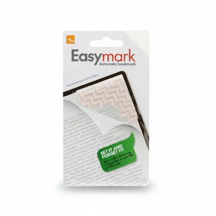 Slim Magnetic Bookmark Set In A Modern Pink Zigzag Print