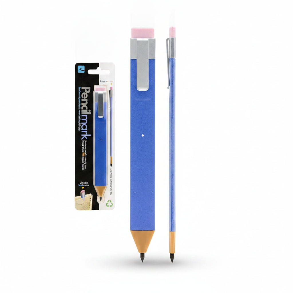 Cute Blue Bookmark PencilFun Novelty Stationery Gift
