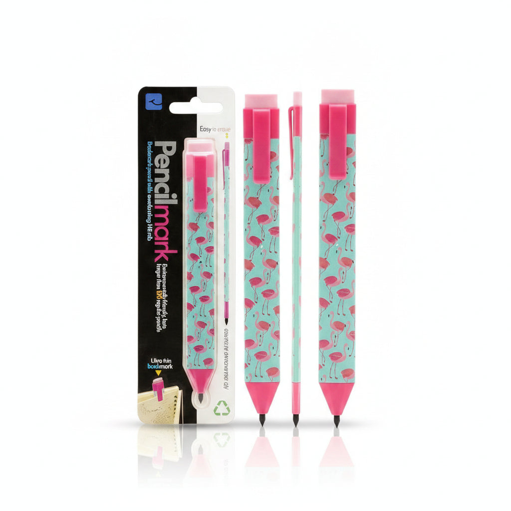 Cute Flamingo Bookmark PencilFun Novelty Stationery Gift