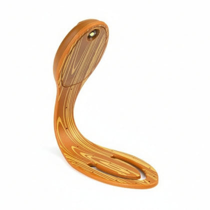 Flexible Led Book Light In Wood Design Perfect For Hands-Free Reading