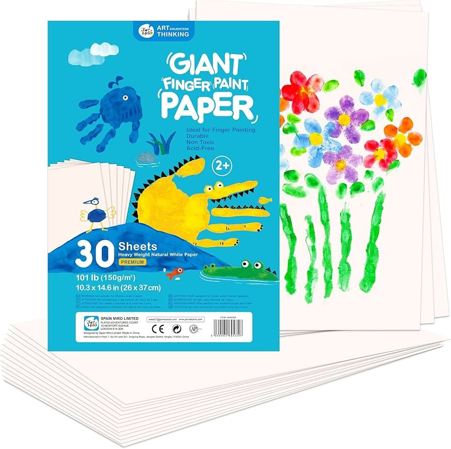 Finger Paint Paper 30 Sheets