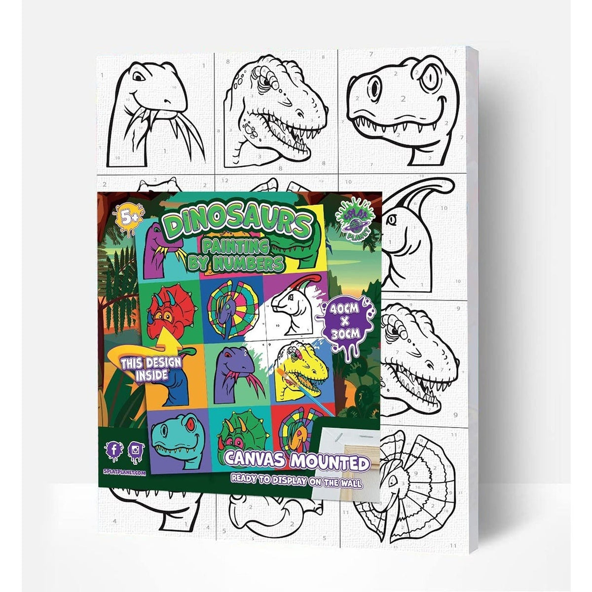 Paint By Numbers Dinosaur