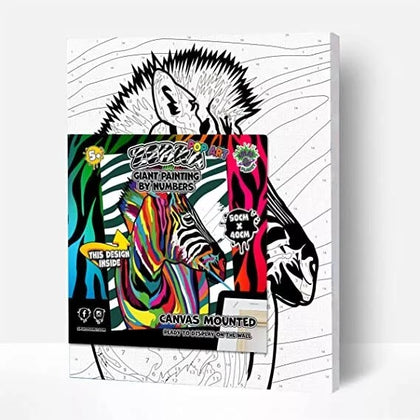 Paint By Numbers Zebra