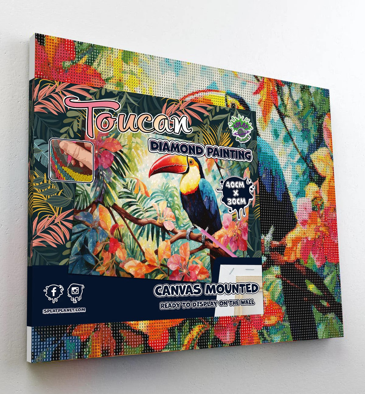 Diamond Paint Art Toucan 40 x 30cm