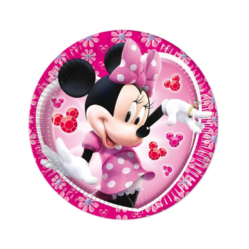 8 PAPER PLATES MINNIE