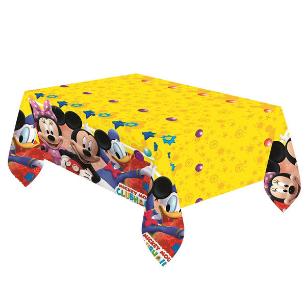 1 PLASTIC TABLECOVER PLAYFUL MICKEY