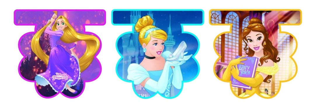 9 DIE-CUT FLAG BANNER PRINCESS HEART STRONG