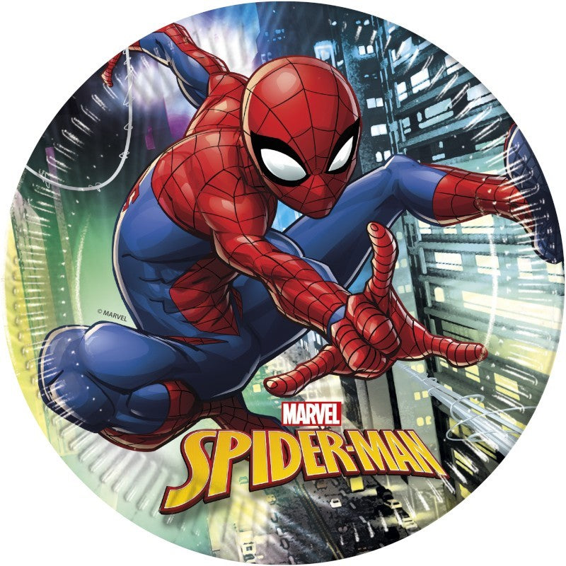 8 PAPER PLATES SPIDERMAN TEAM UP