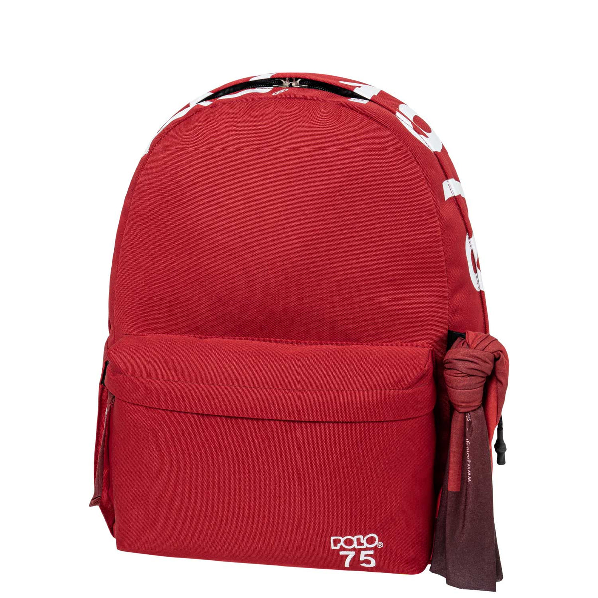 Backpack 1 Part With Scraf Polo 75 30X40Cm Red