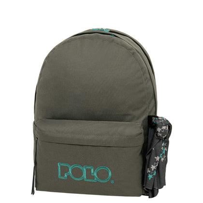 Backpack 2 Part With Double Scraf 30X40Cm Grey/Petrol