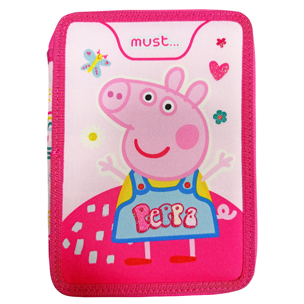 Pencil Case 2 Part Peppa Size 15X5X21Cm