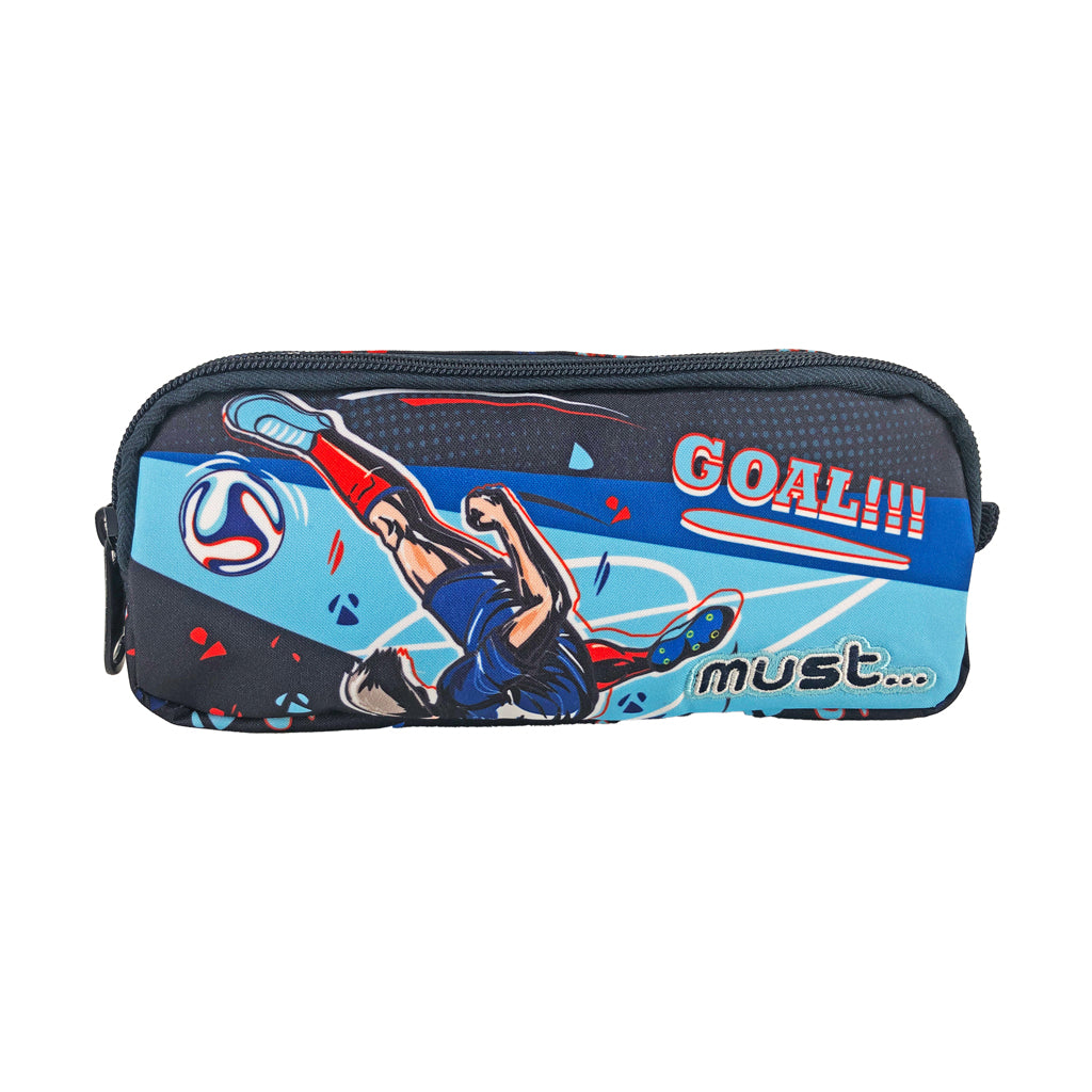 Pencil Case 2 Part Goal Size 21X6X9Cm