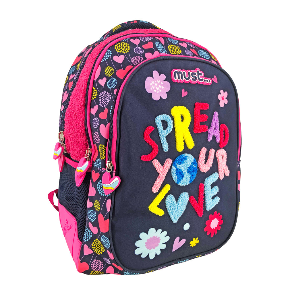 Backpack 3 Part Spread Your Love Size 32X18X43Cm