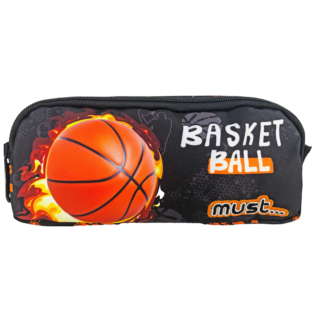 Pencil Case 2 Part Basketball Size 21X6X9Cm