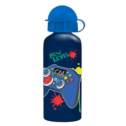 Aluminium Water Bottle 500Ml Game Over (585666) Size 9X19.5Cm