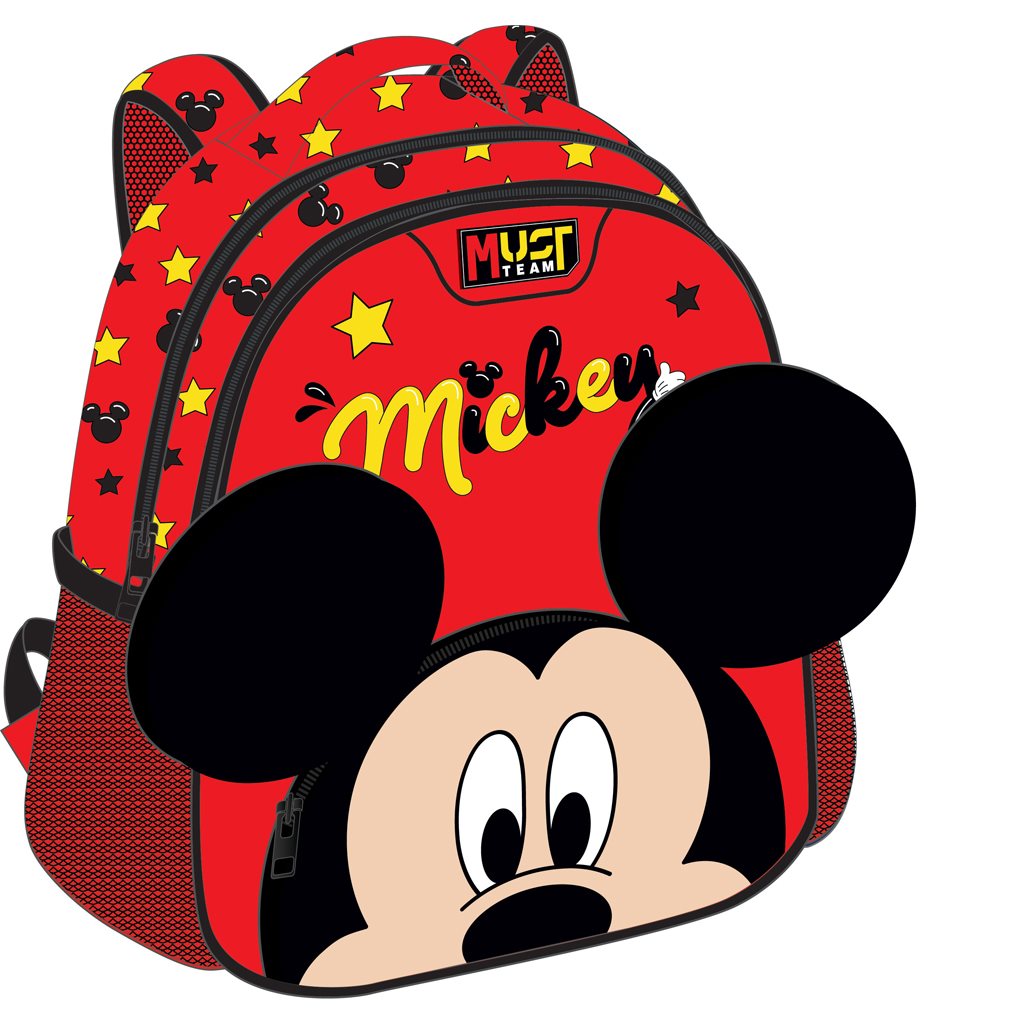 Backpack 27x10x31cm 2 Parts Mickey Red