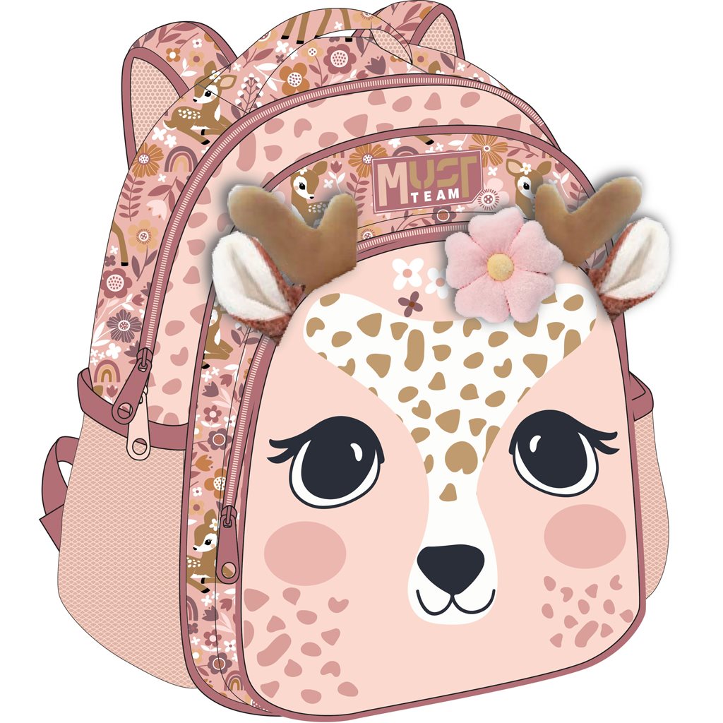 Backpack 27X10X31 2Cases Cute Deer