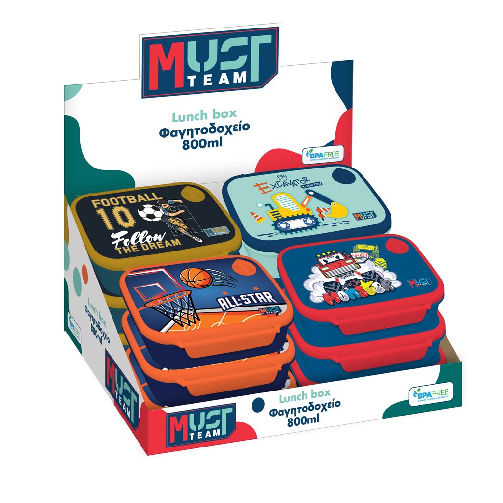 Plastic Lunch Box 800Ml Monster Truck