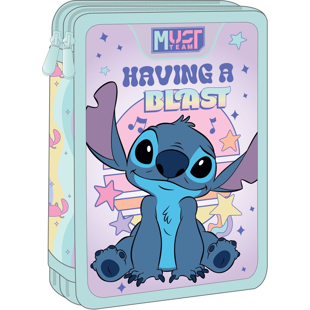 Pencil Part Double Decker Filled 15x5x21cm Lilo &amp; Stitch Blast