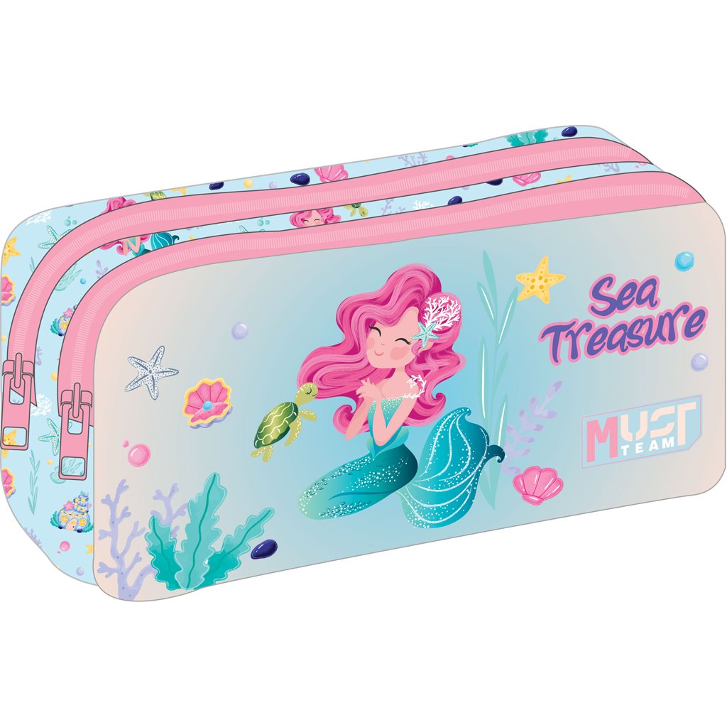 Pencil Case Must Energy 21?6?9 2Zippers Sea Treasure