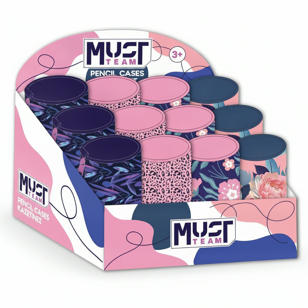 Must Team Round Pencil Case Basketball