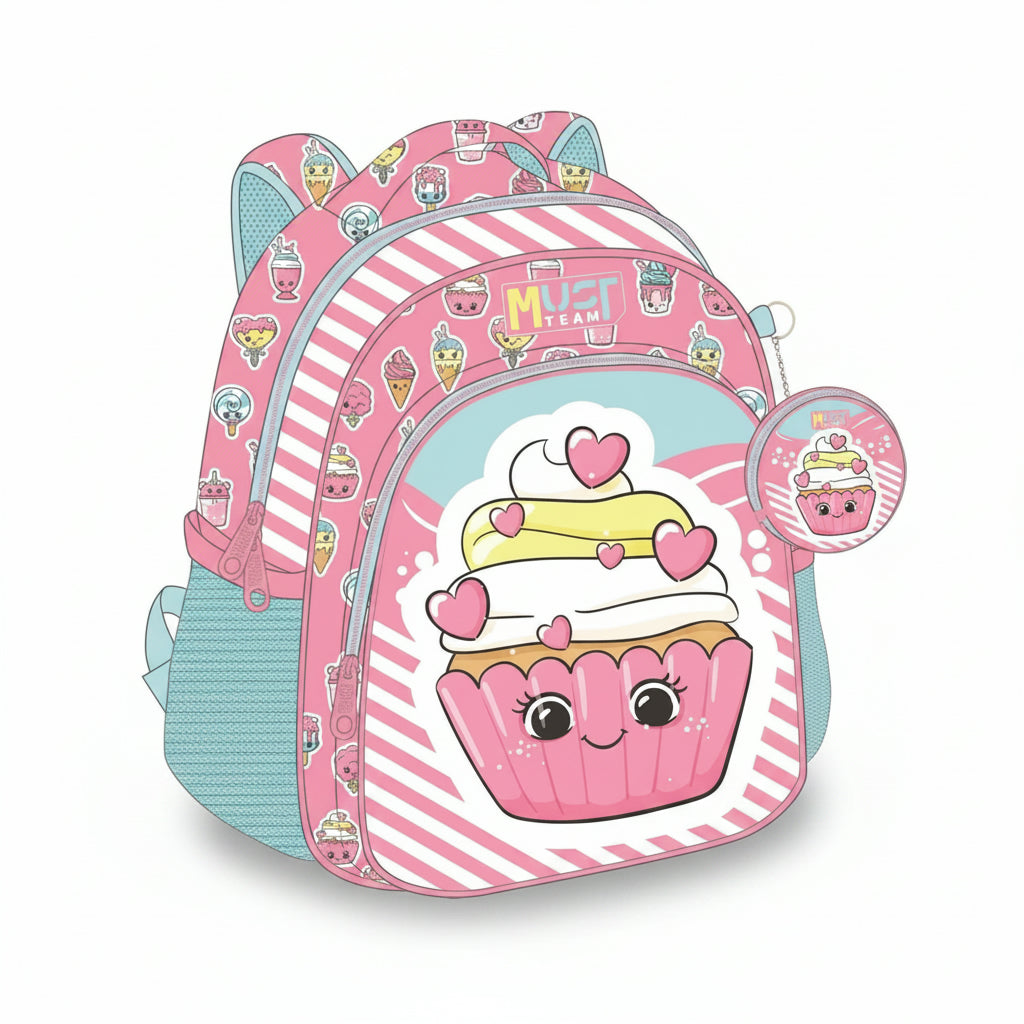Must Team 12.5' Backpack Pink Cupcake