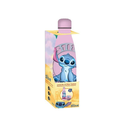 Must Team Stainless Steel Water Bottle With Snack Box Set Stitch