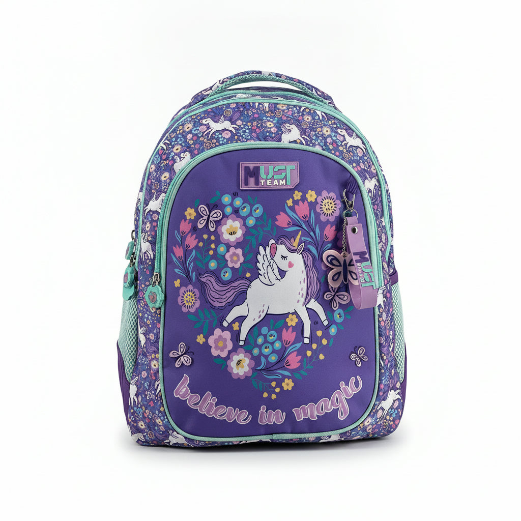 Must Team 17' Backpack 3 Cases Purple Unicorn