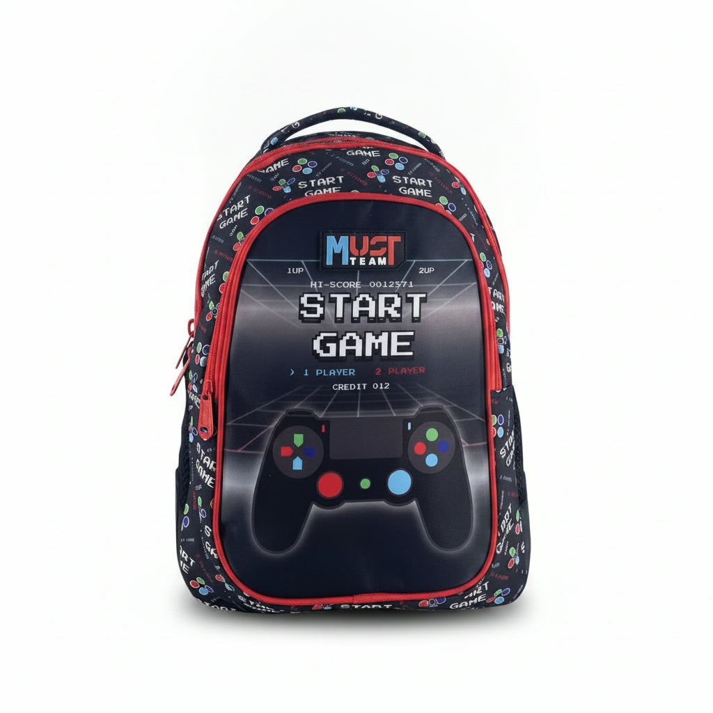 Must Team 16' Backpack 3 Cases Start Game With Filled Pencil Case