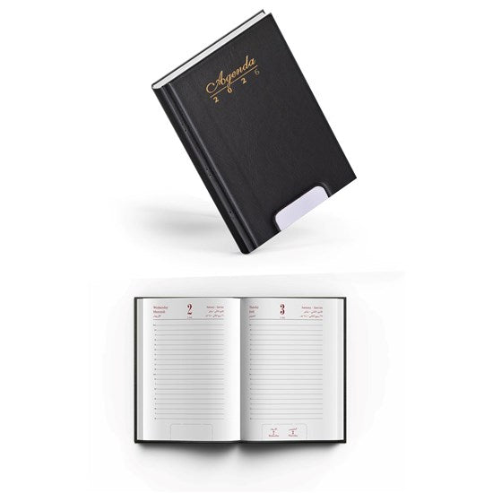 Daily Diary Pvc Cover Perfprated Gilded B6 2026
