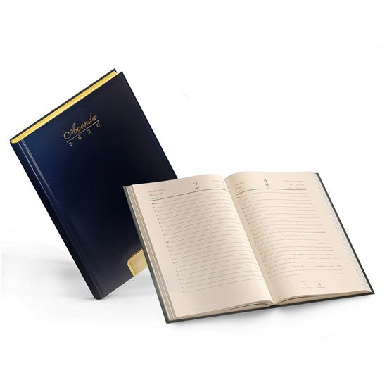 Daily Diary Hard Cover Perforated Gilded A5 2026