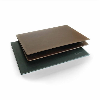 Desk Pad Pvc.2Ply 35X50Cm Black / Brown