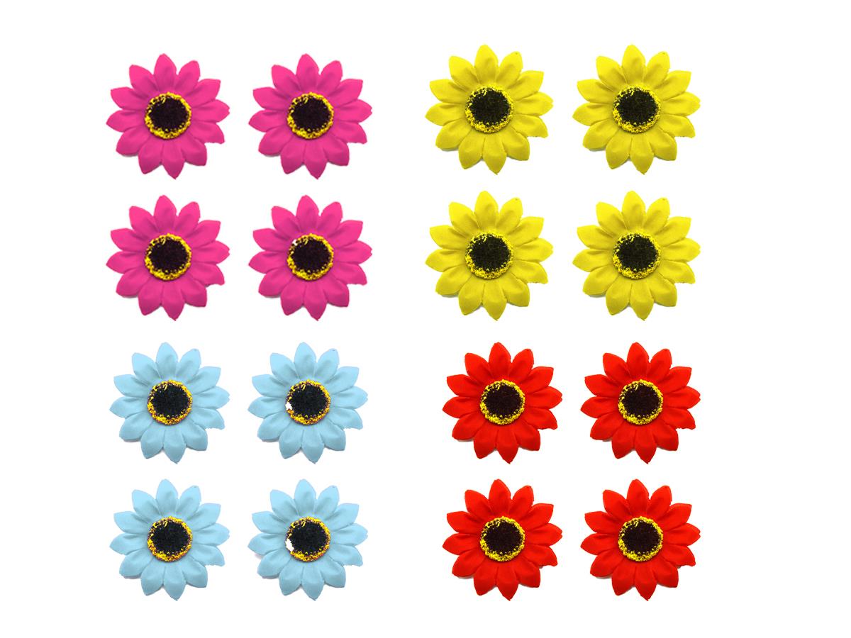 Craft Flower  4Heads 4Color