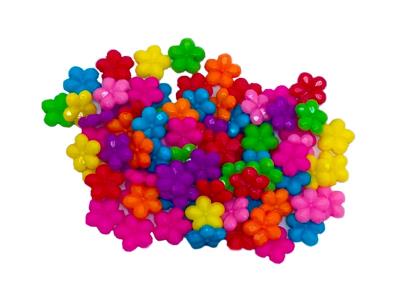 Craft Plastic Beads 40Gr Flower Mat