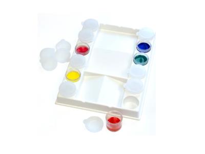 Plastic Palette With 12 Pots 20.5*15.5Cm