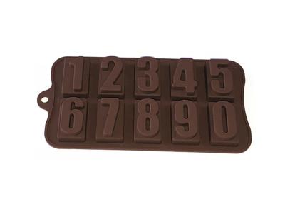 Silicone Mold 21*10.5*1.7Cm 45G Numbers