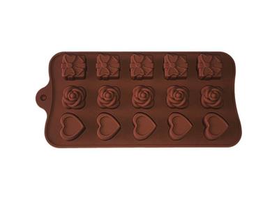 Silicone Mold 21.5*10.5*1.6Cm 45G Giftbox/Flower/Hearts