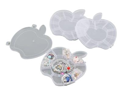 Plastic Storage Box 11 Holes 15.5*16*2.5Cm Apple Transparent White
