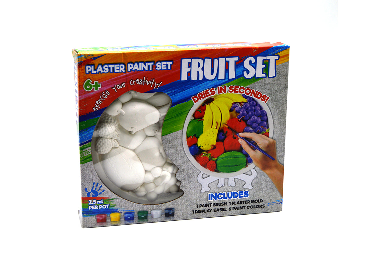 Ceramic Fruits Set W/6 Acrylic Colors