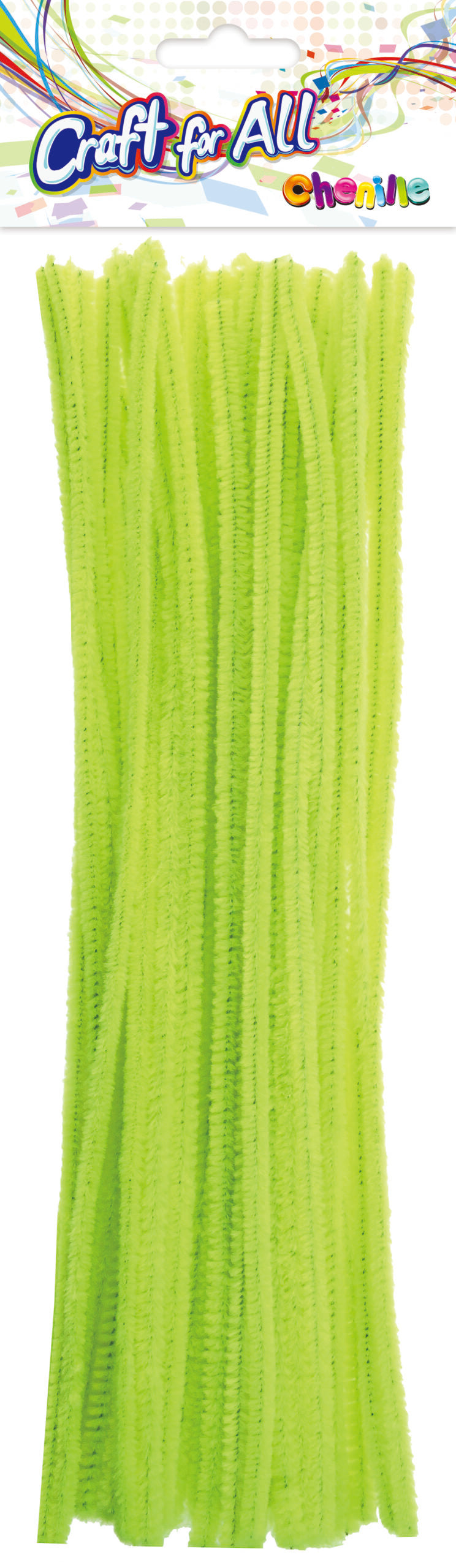 Pipe Cleaners Chenille Stem 0.6x30Cmx48 Pc Fluo Yellow