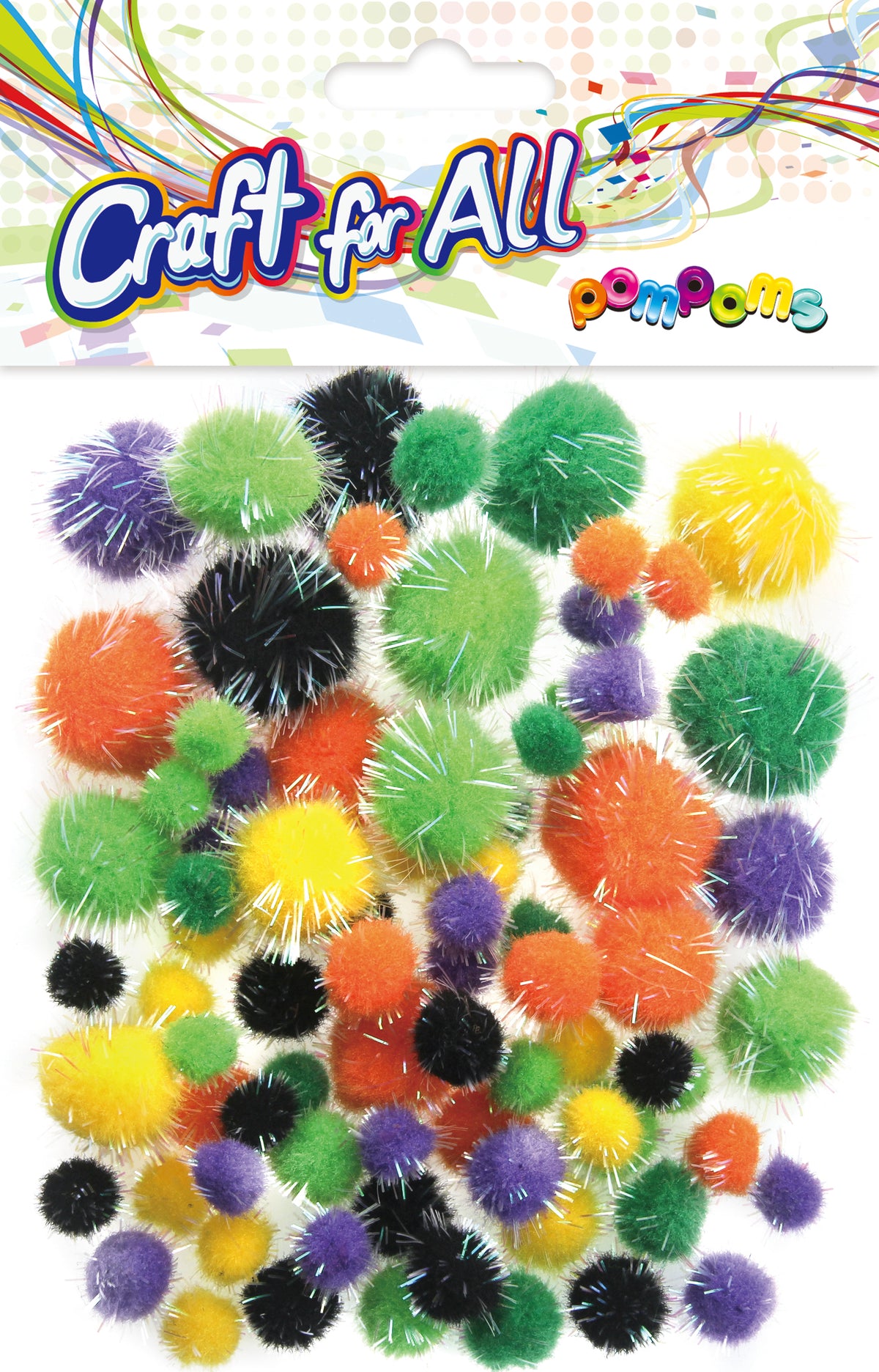 Assortment Glitter Pompons 
Ca-124 Motif 08