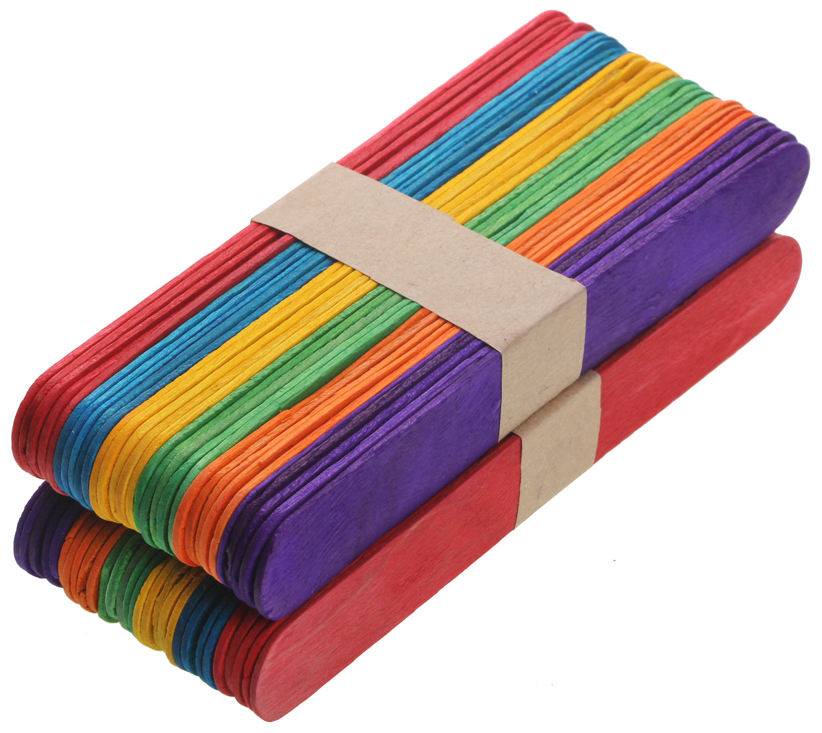 Ca-127 
Colored Jumbo Wooden Sticks - 60Pcs