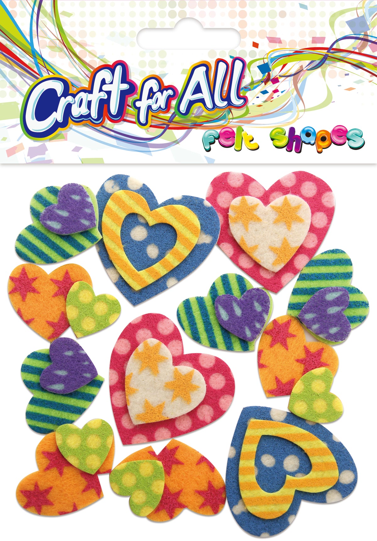 Felt And Foam Shapes 16 Pcs P12