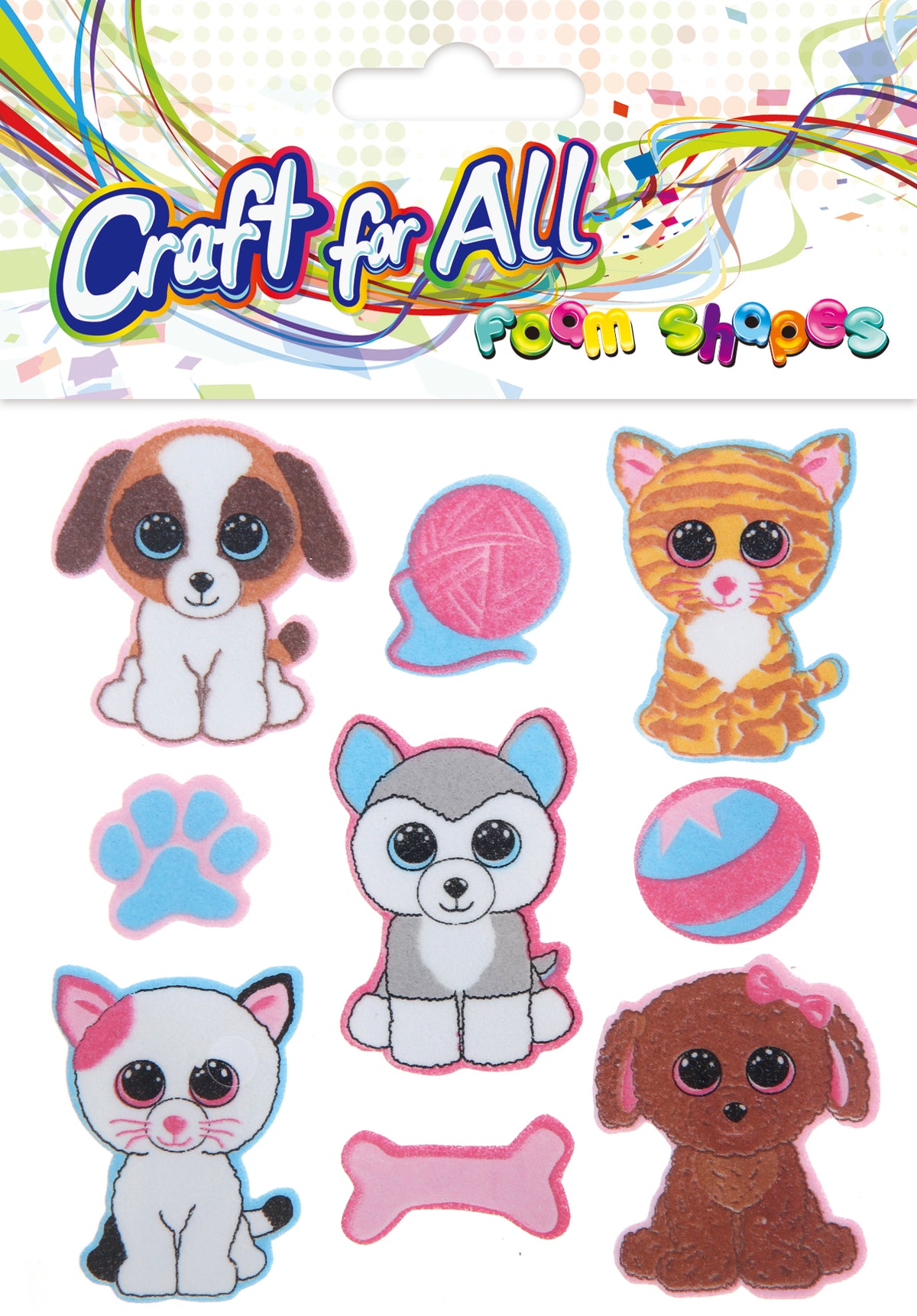 Foam Shapes Pet 18 Pcs P6