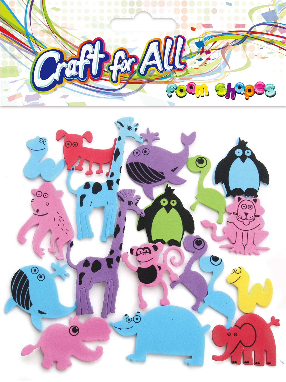 Foam Shapes Animal World 42 Pcs P6