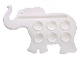 Elephant Palette 6 Holes 16*11Cm