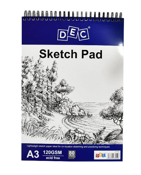 Sketch Book 120 Gr Spiral Side open&Soft Cover A3 80 Sheets
