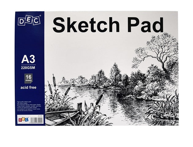 Sketch Book 220 Gr Side open&Soft Cover A3 16 Sheets