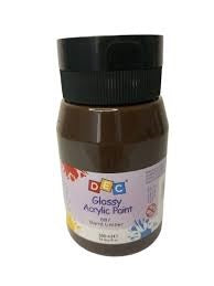 Acrylic 500 Ml  Bottle - Brown/Burnt Umber 687